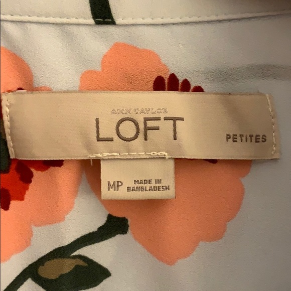 Loft Floral Button-up Blouse - Picture 2 of 4